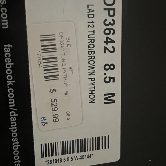 Dan Post python Cowboy boots - Picture 7 of 9